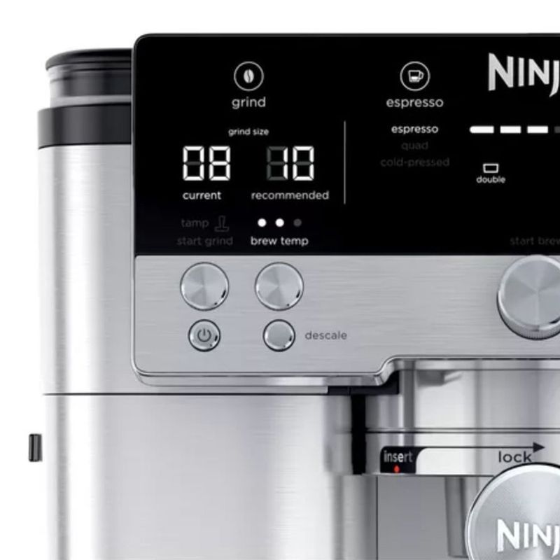 Cafetera Espresso Ninja Luxe Café Premier ES601 3 en 1 con Molinillo Integrado y Espumador Automático