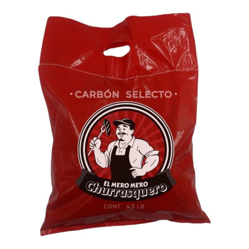 Carbón Vegetal Selecto para Asador en Bolsa Roja de 4.5 Lb