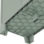 Gabinete Bajo de Plástico Planet con Repisas para Organización Jade Gris