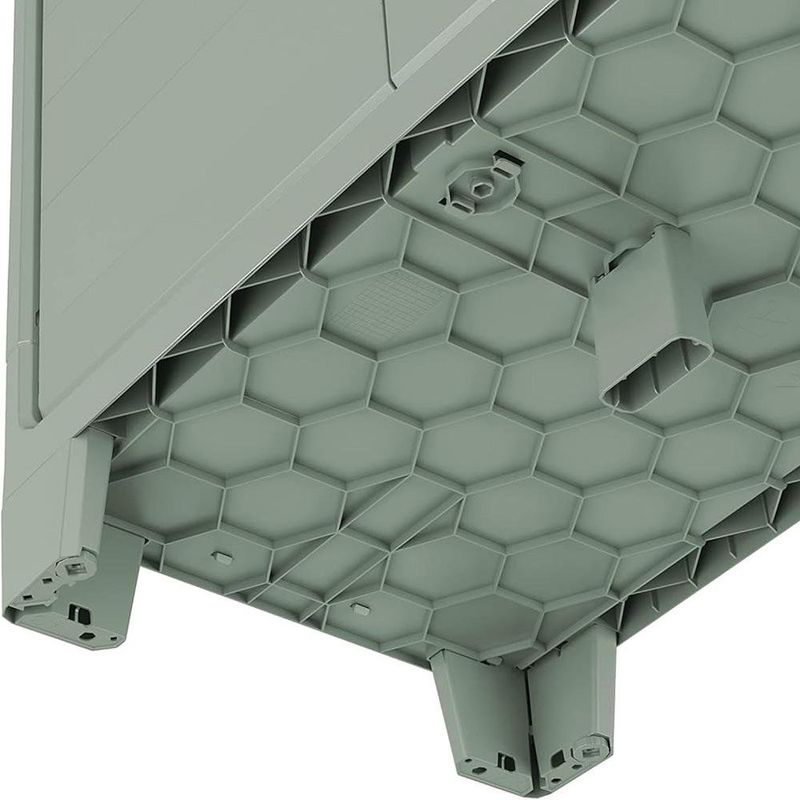 Gabinete Bajo de Plástico Planet con Repisas para Organización Jade Gris