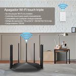 Apagador Wi-Fi Touch Triple para Pared