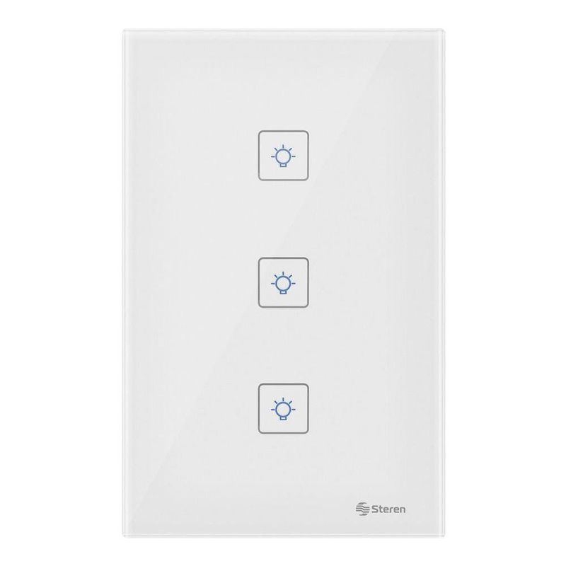 Apagador Wi-Fi Touch Triple para Pared