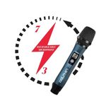 Micrófono Inalámbrico Dolphin MCX11 UHF con Receptor USB-C Color Azul