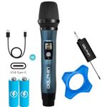 Micrófono Inalámbrico Dolphin MCX11 UHF con Receptor USB-C Color Azul