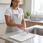 Bandeja Escurridora para Platos y Vasos para Fregadero de 43 x 32 x 1.5 cm Blanco