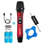 Micrófono Inalámbrico Dolphin MCX11 UHF con Receptor USB-C Color Rojo