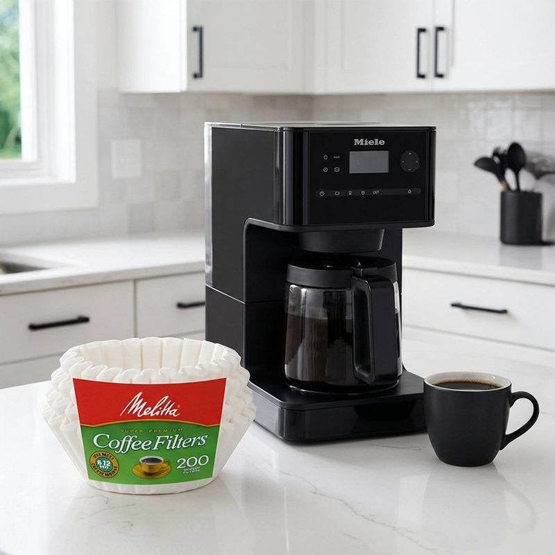 Filtros de Café de Canasta para Cafetera de 8-12 Tazas 200 Unidades
