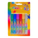 Set de Pegamento con Glitter 6 Colores de 10.5 mL
