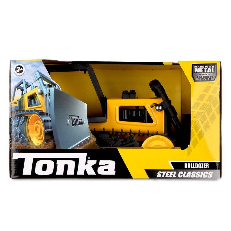 Vehículo de Construcción Bulldozer Tonka Steel Classics de Metal Amarillo