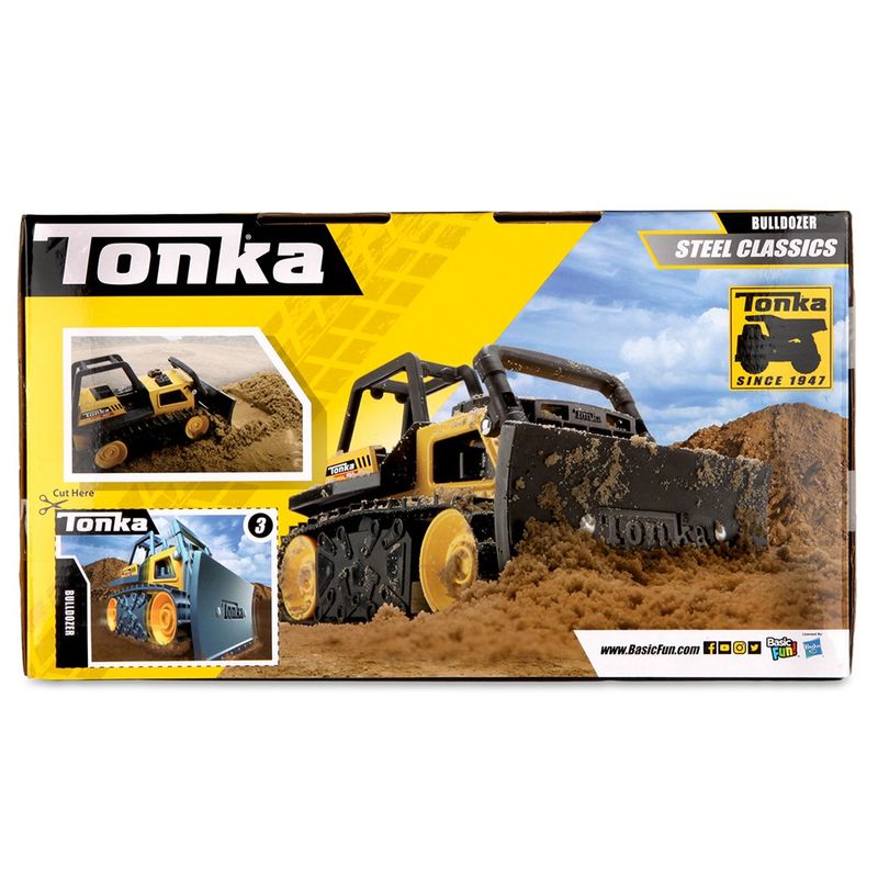 Vehículo de Construcción Bulldozer Tonka Steel Classics de Metal Amarillo