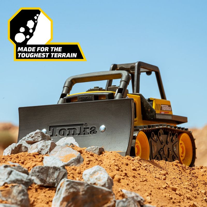 Vehículo de Construcción Bulldozer Tonka Steel Classics de Metal Amarillo