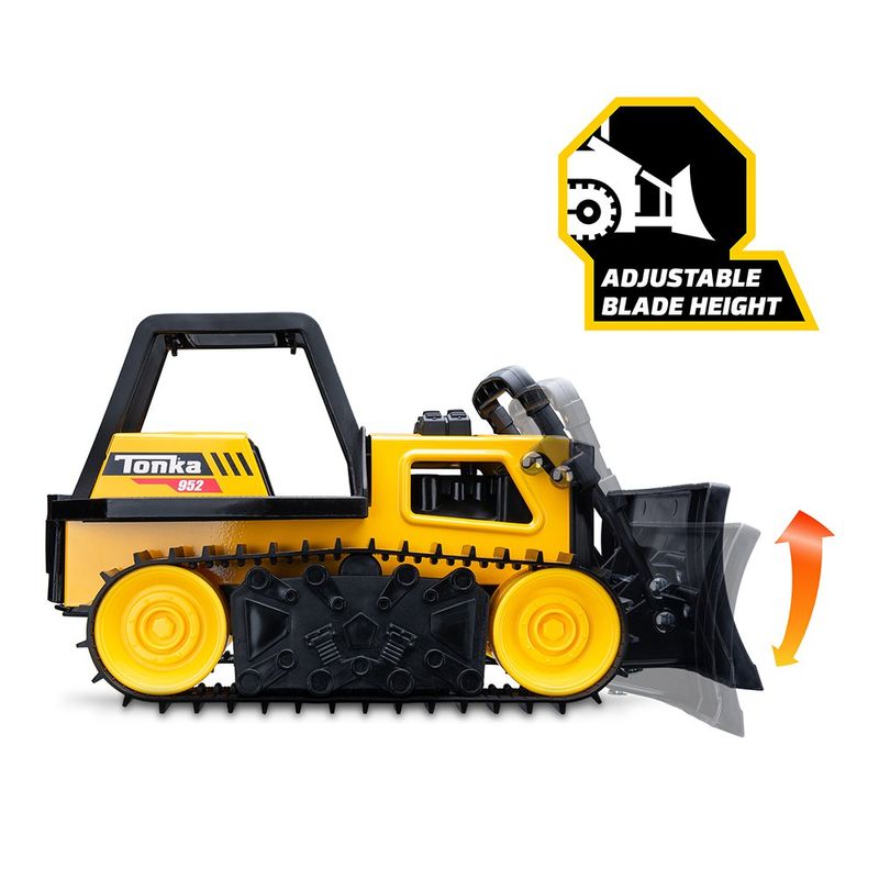 Vehículo de Construcción Bulldozer Tonka Steel Classics de Metal Amarillo