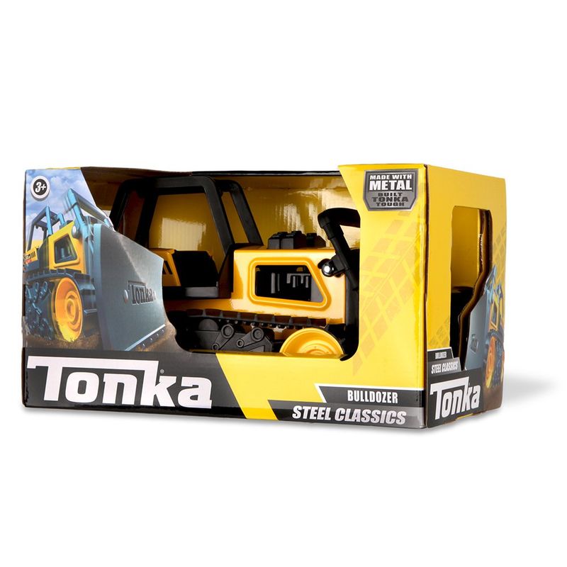 Vehículo de Construcción Bulldozer Tonka Steel Classics de Metal Amarillo