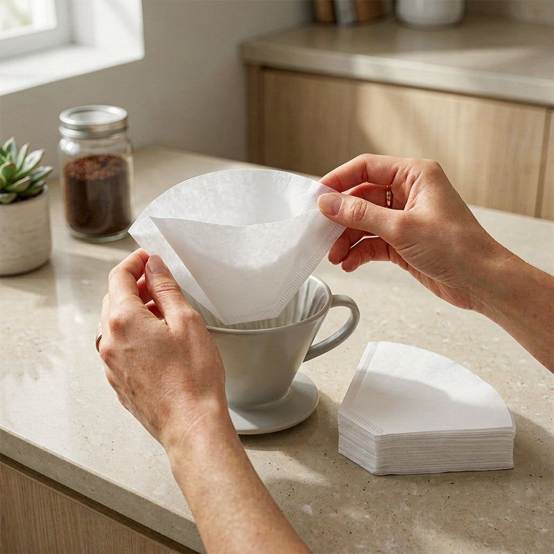 Filtros de Café Cónicos No. 4 para Cafetera de 8-12 Tazas 40 Unidades