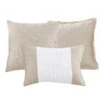 Set de Edredón 10 Piezas Tamaño Queen Color Linen