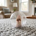 Bola de Ejercicio Run About para Hámster Color Transparente de 33 Cm