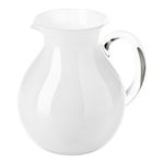 Pichel de 2 Litros Blanco Perla para Agua, Jugos o Bebidas Frías