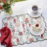 Set de 4 Individuales de Tela Diseño Flores 30 x 45 Cm