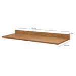 Top Toscana Café de MDF para Gabinete Base de Cocina 120 x 50.8 x 7.62 cm
