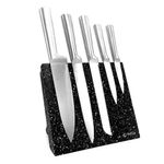 Batería de Cocina Gravina Mármol Color Turquesa con Juego de Cuchillos