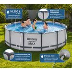 Piscina Steel Pro Max con Escalera y Filtro de 3.66 x 1.22 Metros