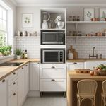 Gabinete Classy para 2 Hornos con 2 Puertas y 2 Gavetas Blanco para Cocina 240x71x51cm