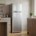 Refrigerador con Escarcha de 2 Puertas Color Plateado de 6 Pies³