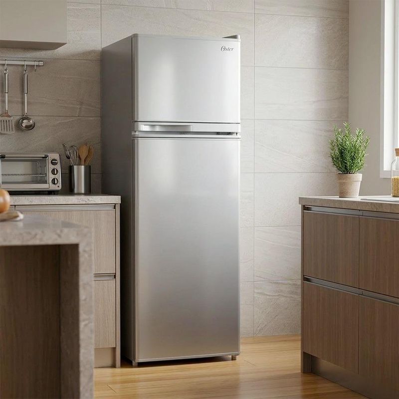 Refrigerador con Escarcha de 2 Puertas Color Plateado de 6 Pies³