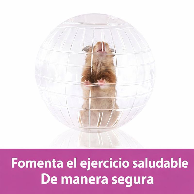 Bola de Ejercicio para Hamster Run About de 17.8 Cm Color Transparente