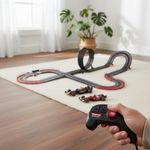 Pista de Carreras Zona de Velocidad con Loop y Autos Ferrari y Red Bull