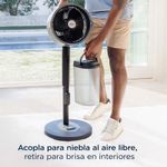 Ventilador con Atomizador Shark FlexBreeze Pro Mist de 5 Velocidades Recargable Color Color Negro