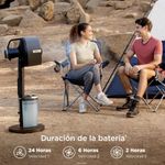 Ventilador con Atomizador Shark FlexBreeze Pro Mist de 5 Velocidades Recargable Color Color Negro