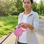 Correa Retráctil Flexi New Classic para Perro Color Rosa Talla XS