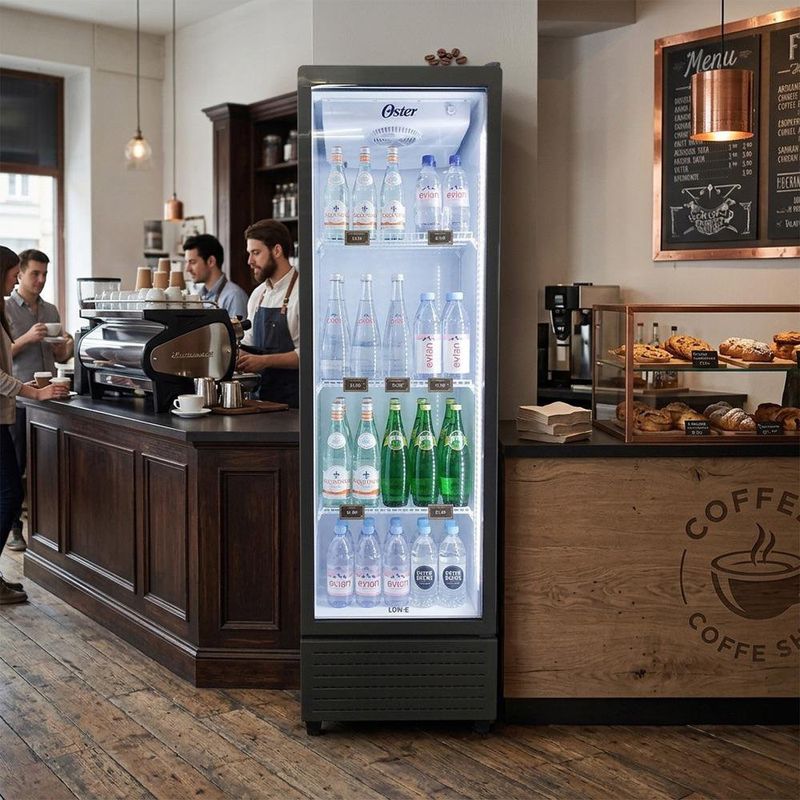 Vitrina Refrigerada Color Negro de 12.2 Pies³