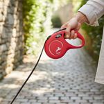 Correa Retráctil Flexi New Classic para Perro Color Rojo Talla XS