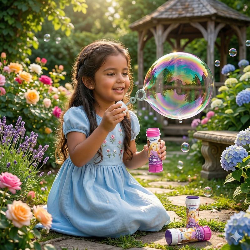 Burbujas de Jabón Disney Princesas con Varita de 60 ml