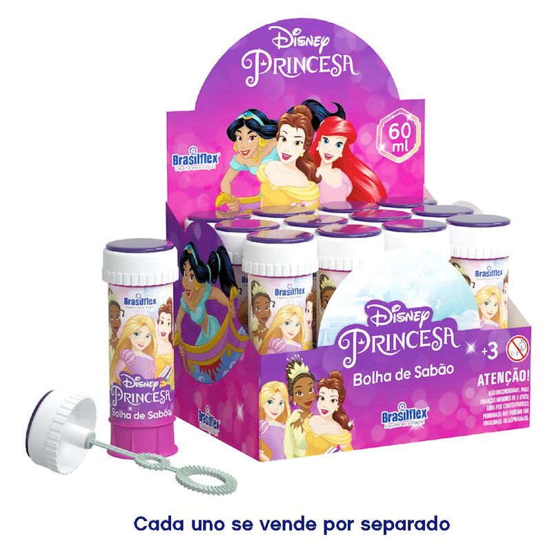 Burbujas de Jabón Disney Princesas con Varita de 60 ml