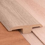 Moldura Tipo T de SPC de 4.5 x 240 cm Alto 0.6 cm Color Castaño