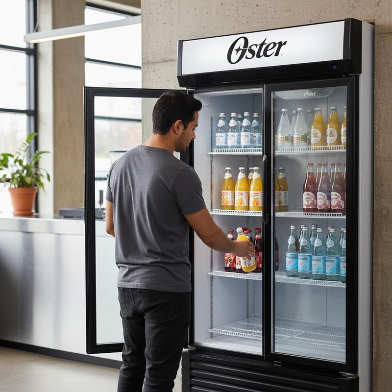 Vitrina Refrigerada Color Negro de 15.9 Pies³