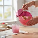 Pichel de 2 Litros Rojo Amatista para Agua, Jugos o Bebidas Frías