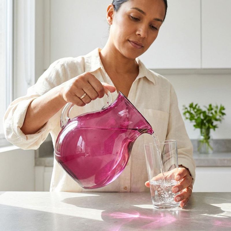 Pichel de 2 Litros Rojo Amatista para Agua, Jugos o Bebidas Frías