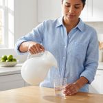 Pichel de 2 Litros Blanco Perla para Agua, Jugos o Bebidas Frías