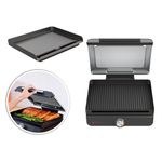 Parrilla y Plancha Eléctrica Ninja Sizzle con Placas Intercambiables de 14 Plg