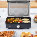 Parrilla y Plancha Eléctrica Ninja Sizzle con Placas Intercambiables de 14 Plg