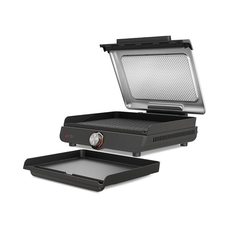Parrilla y Plancha Eléctrica Ninja Sizzle con Placas Intercambiables de 14 Plg
