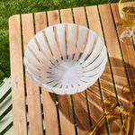 Tazón DolceVita de 30 cm Blanco Perla para Frutas, Ensaladas o Servicio de Mesa