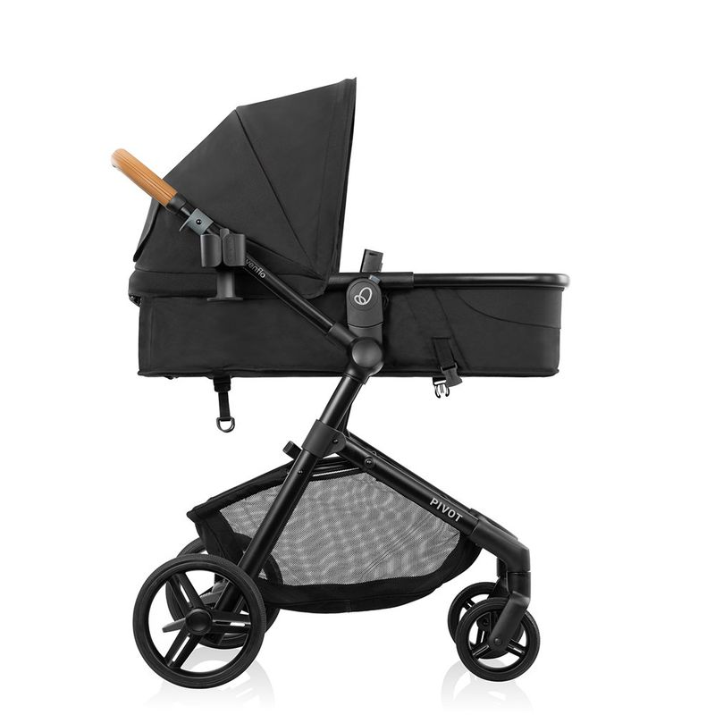 Travel System con Portabebé Pivot NXT Color Ebony Black