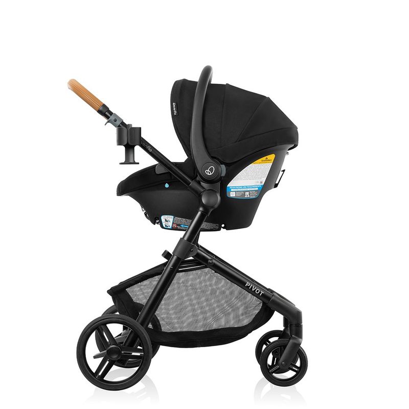 Travel System con Portabebé Pivot NXT Color Ebony Black