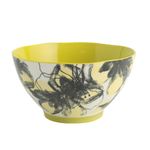 Set de 4 Bowls de 5.9 Plg Verdes con Diseño Floral para Servir