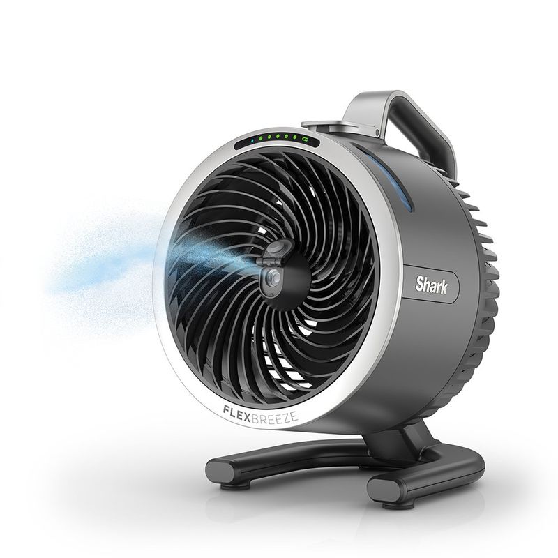 Ventilador Portátil con Asa de Transporte Color Gris